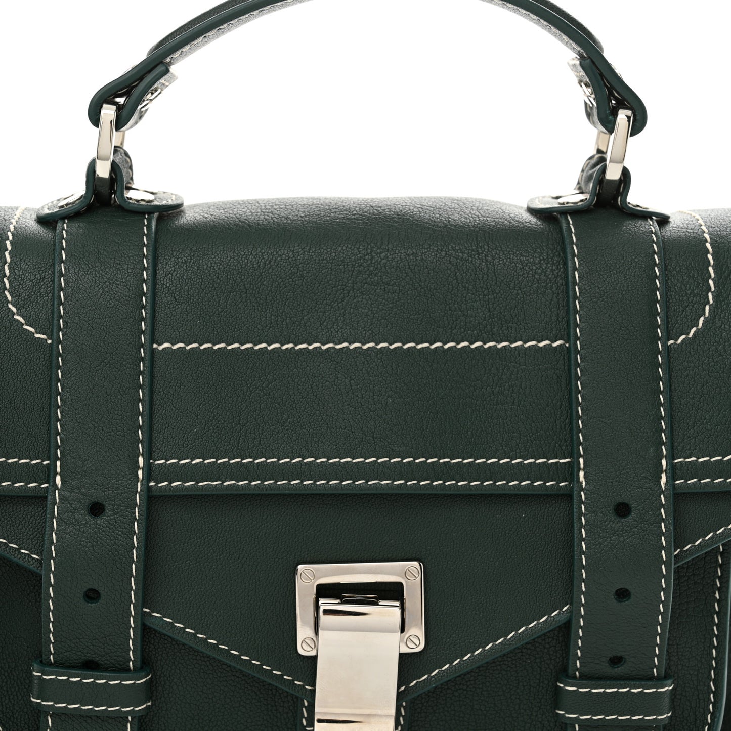 Lambskin Tiny PS1 Satchel Dark Green