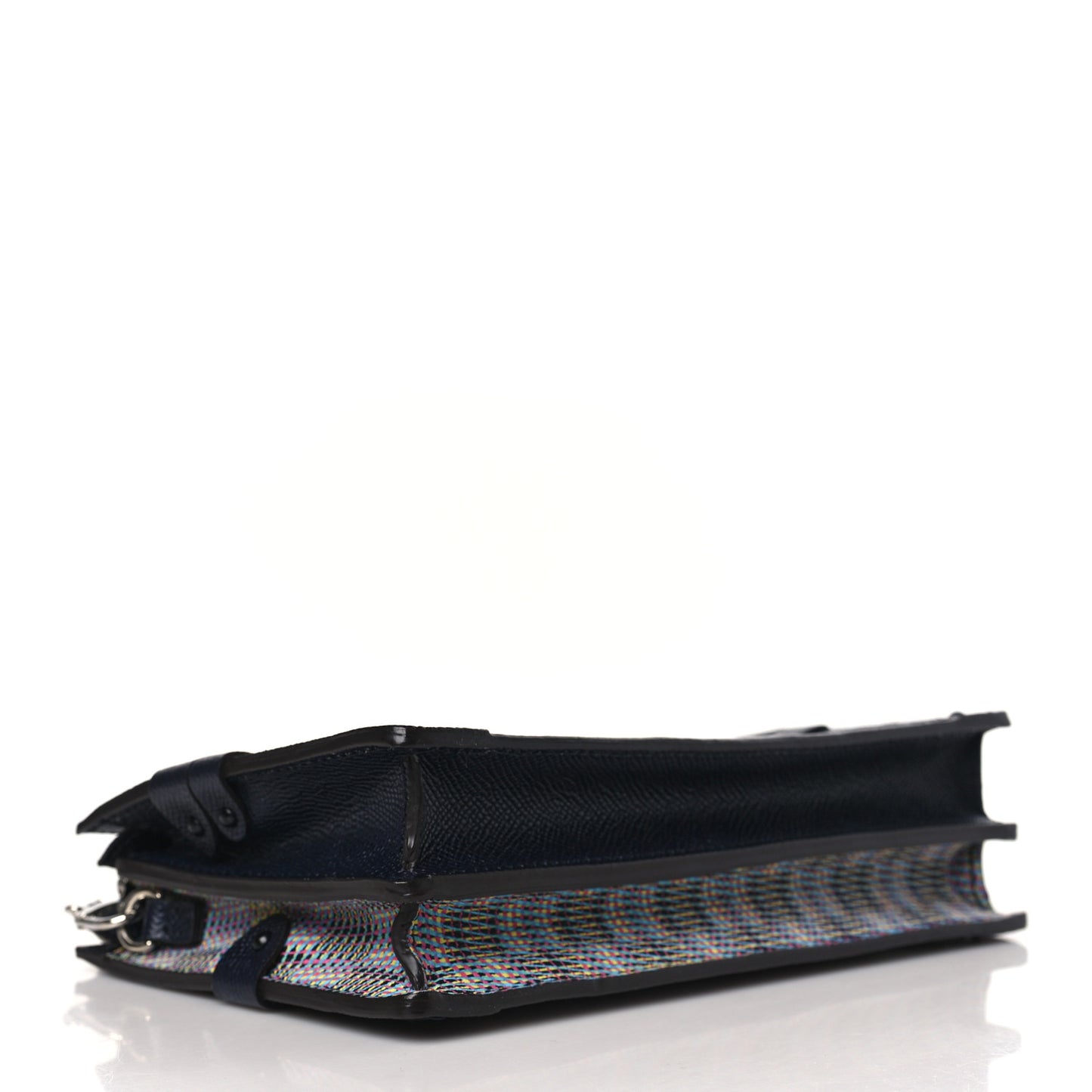 Calfskin Monogram LV Pop Trunk Clutch Blue