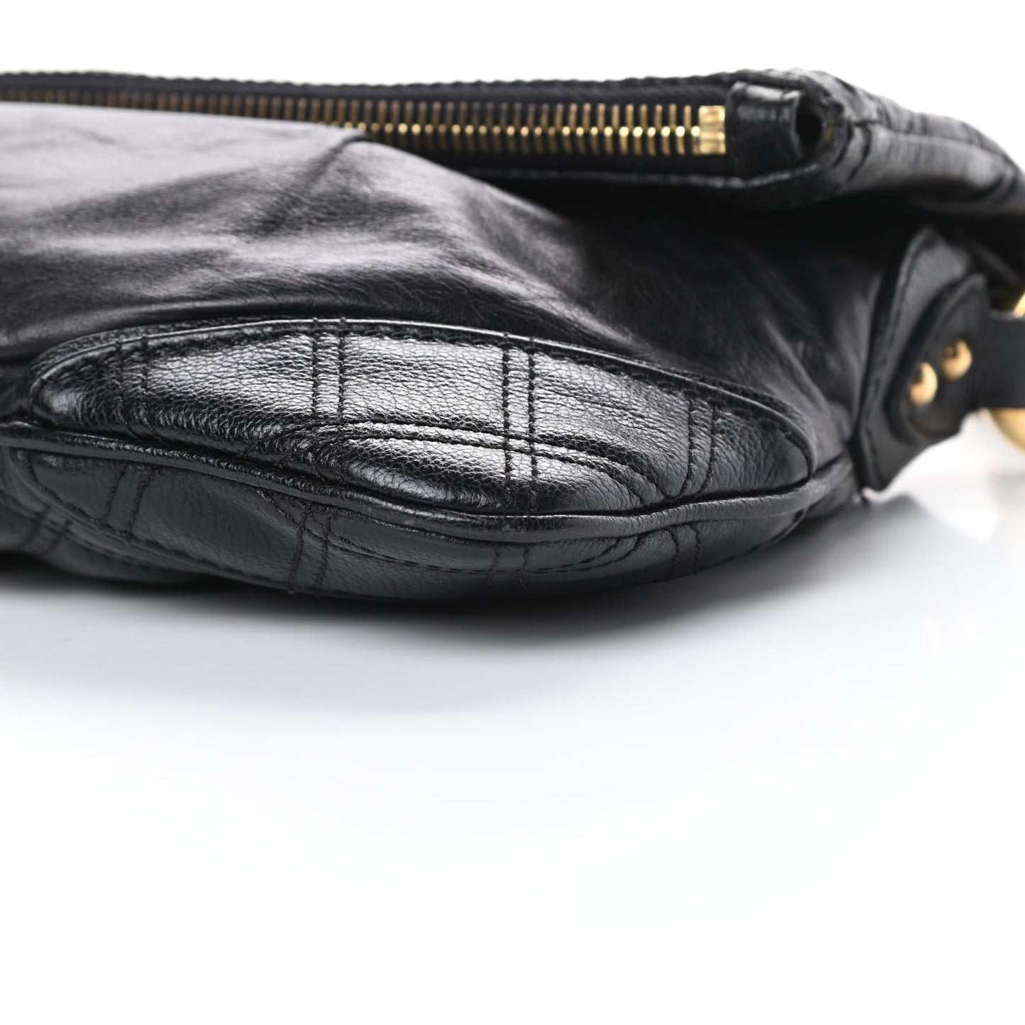 Lambskin Quilted The Large Single Flap Black