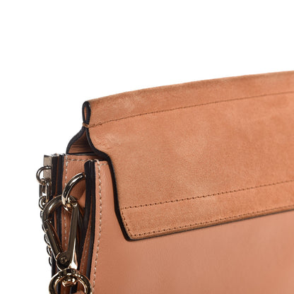 Chloe Suede Medium Faye Shoulder Bag Blushy Pink 8 of 8