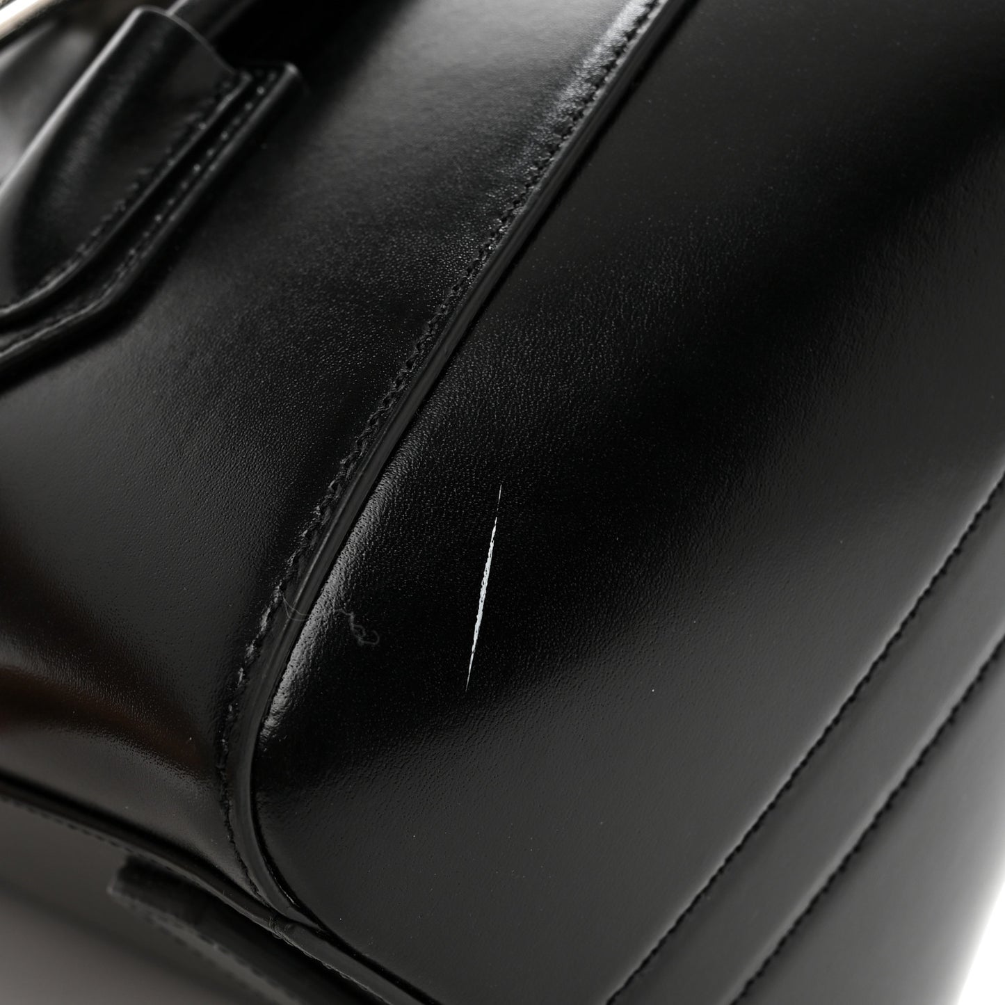 Box Calfskin Small Lock Antigona Shoulder Bag