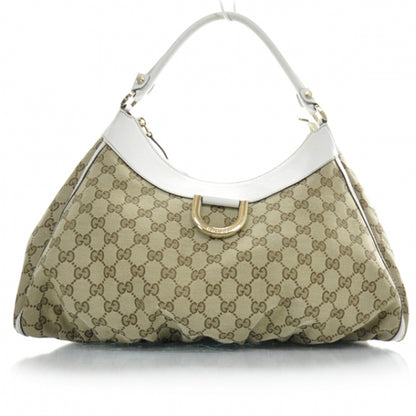 Gucci Monogram D Gold Large Hobo Ivory 1 of 11