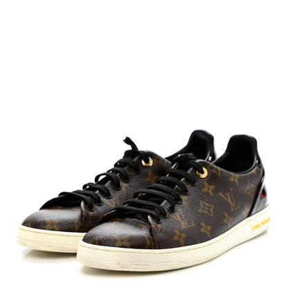 Louis Vuitton Patent Monogram Frontrow Sneakers 42 4 of 10