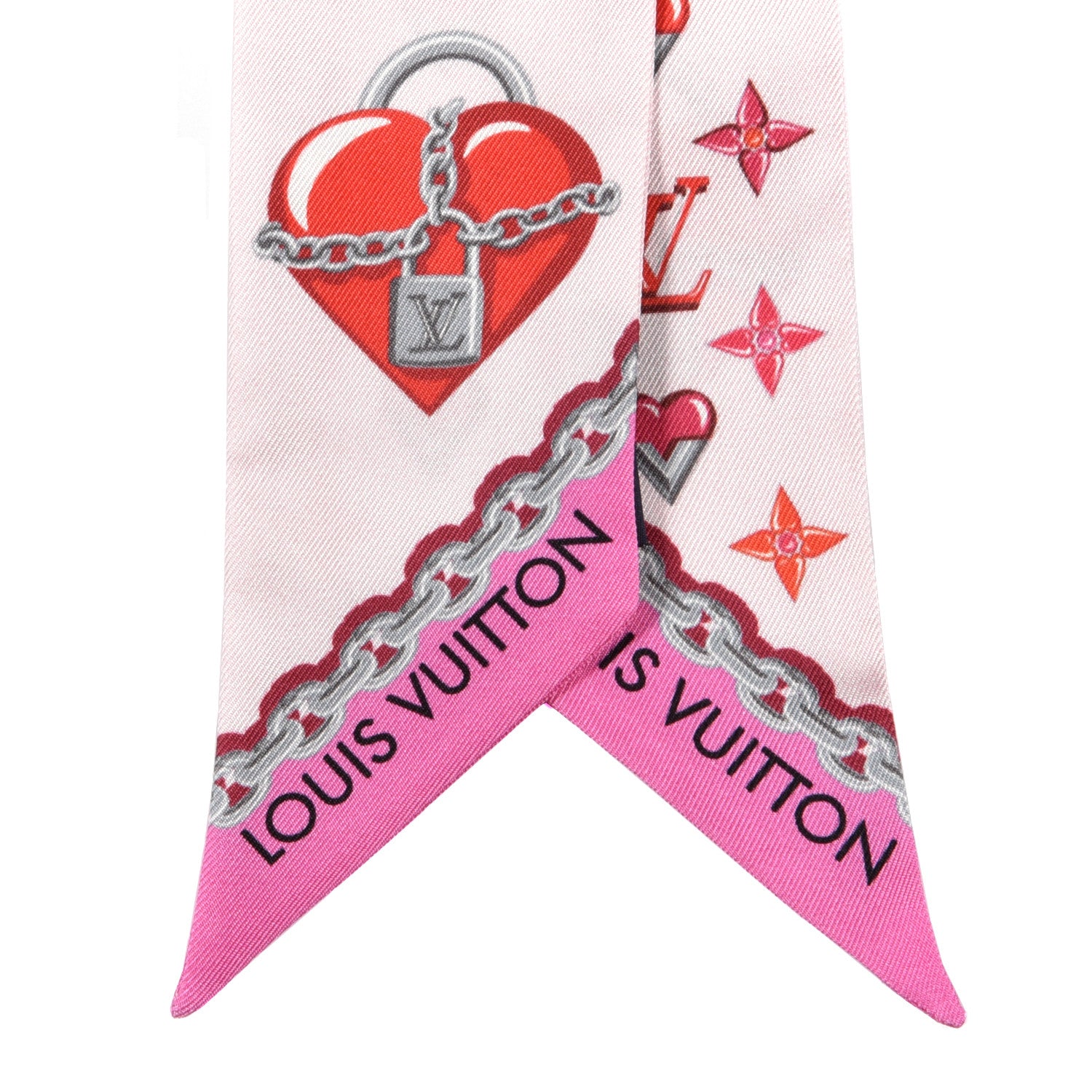 Louis Vuitton Silk Lucky Monogram BB Bandeau Rose Pop 2 of 3