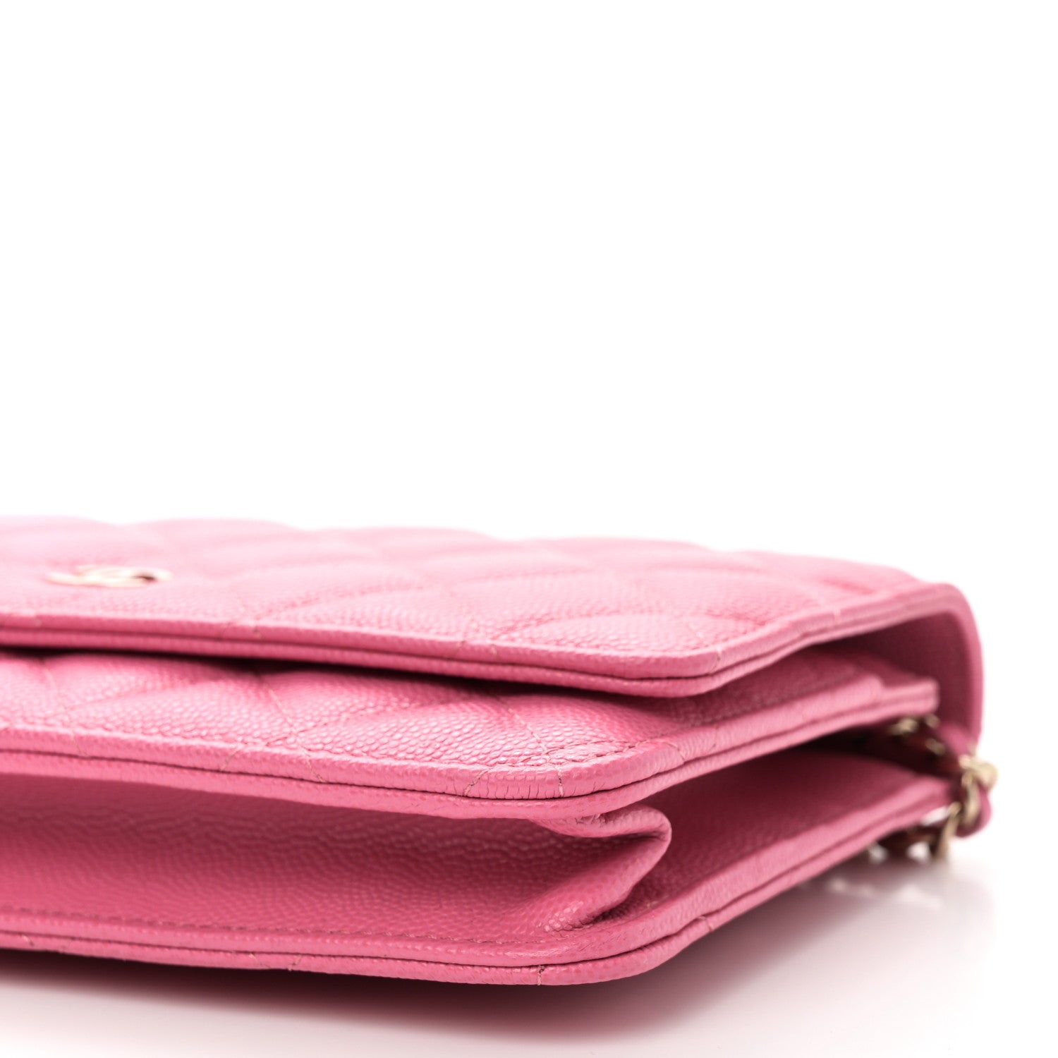 Chanel Caviar Quilted Wallet on Chain WOC Pink 11 of 12