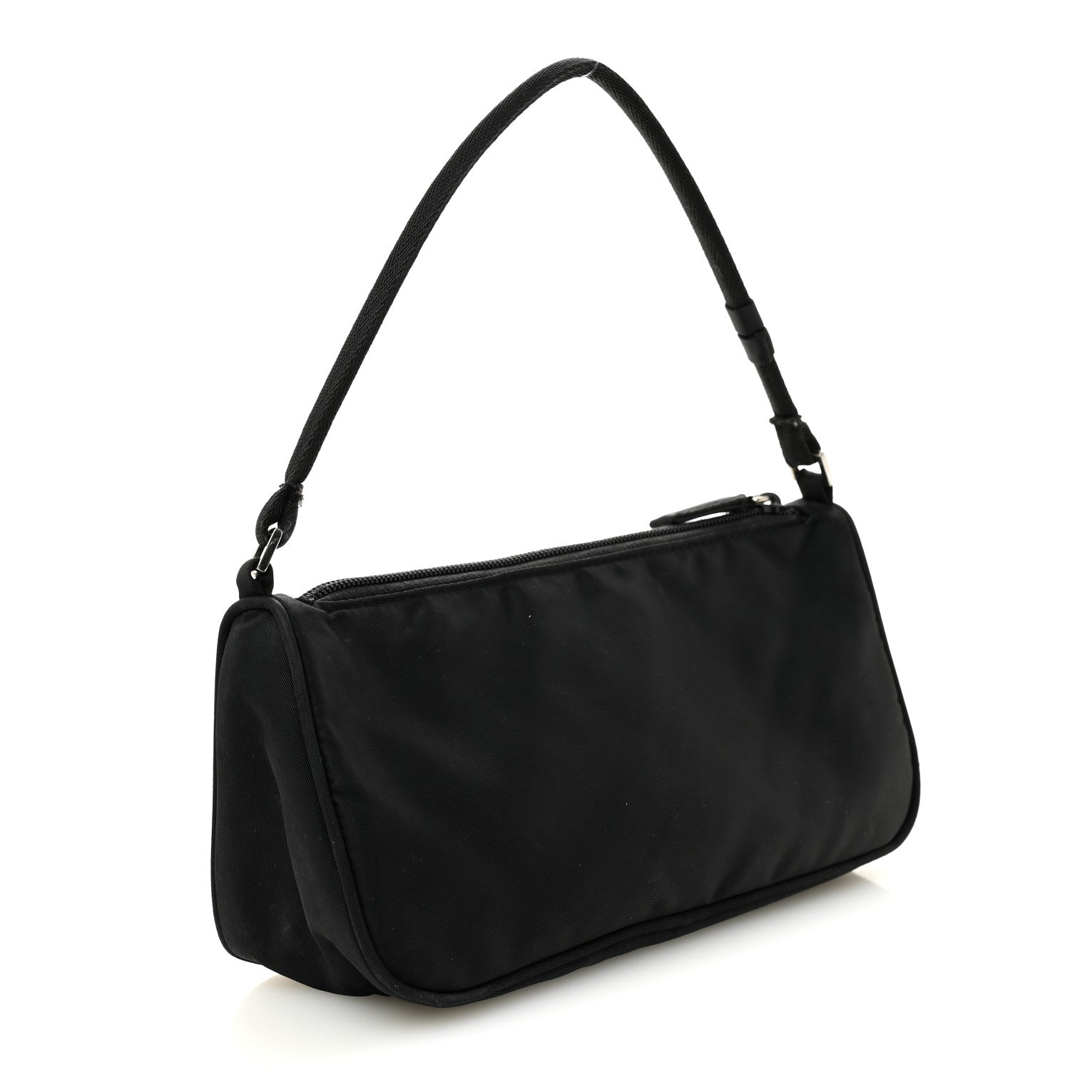 Prada Tessuto Nylon Pochette Bag Black 3 of 11