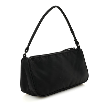 Prada Tessuto Nylon Pochette Bag Black 3 of 11