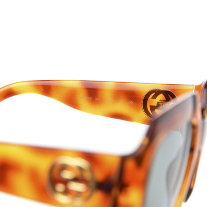 Gucci Acetate Square Frame Sunglasses GG0053S Havana 6 of 8