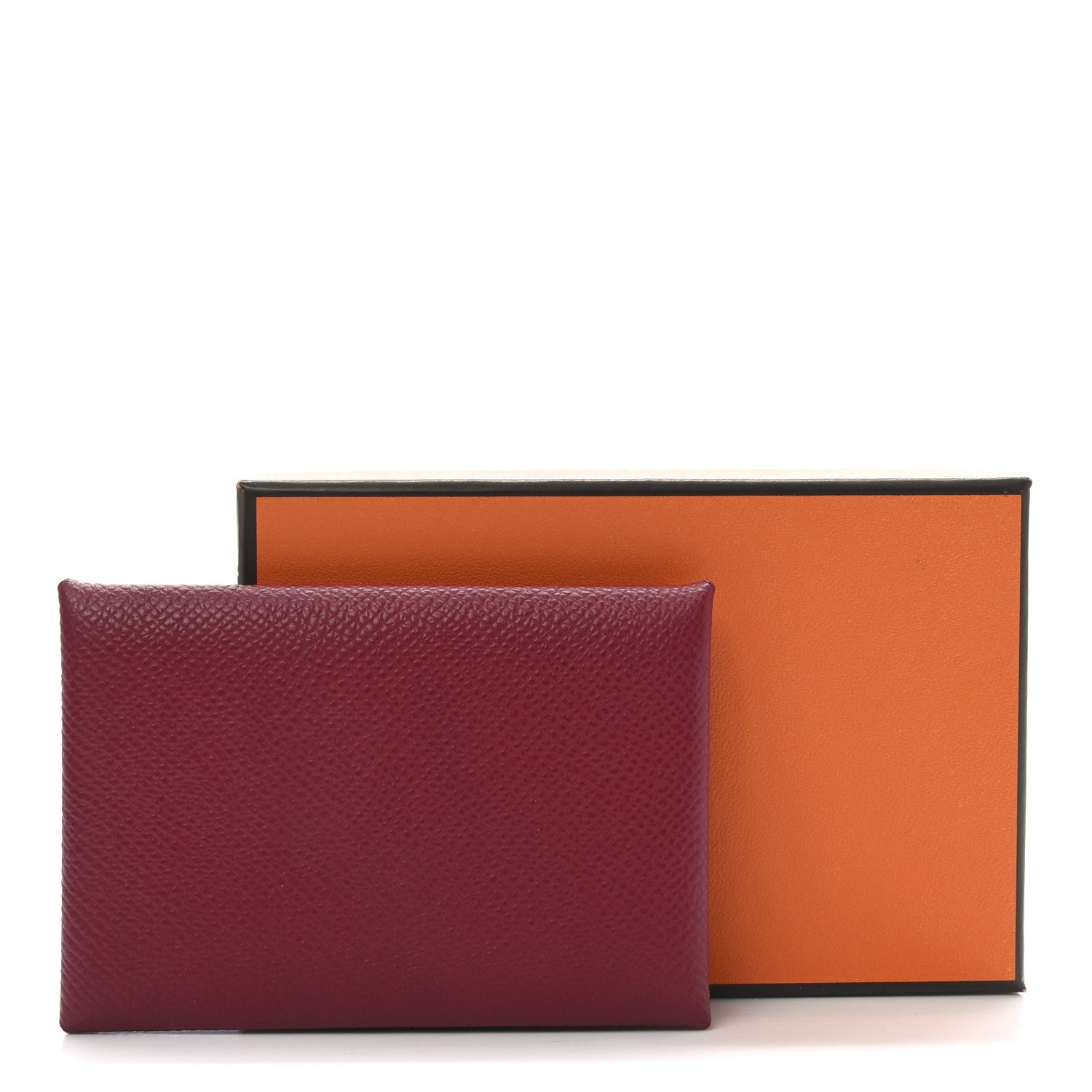 Hermes Epsom Calvi Card Case Rubis 8 of 8