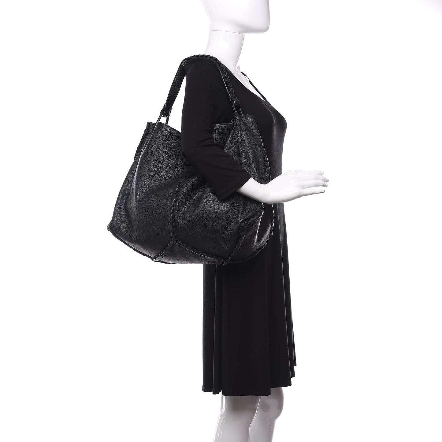Cervo Deerskin Hobo Black