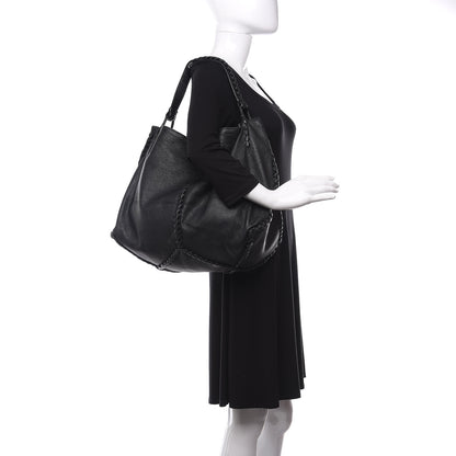 Bottega Veneta Cervo Deerskin Hobo Black 2 of 8