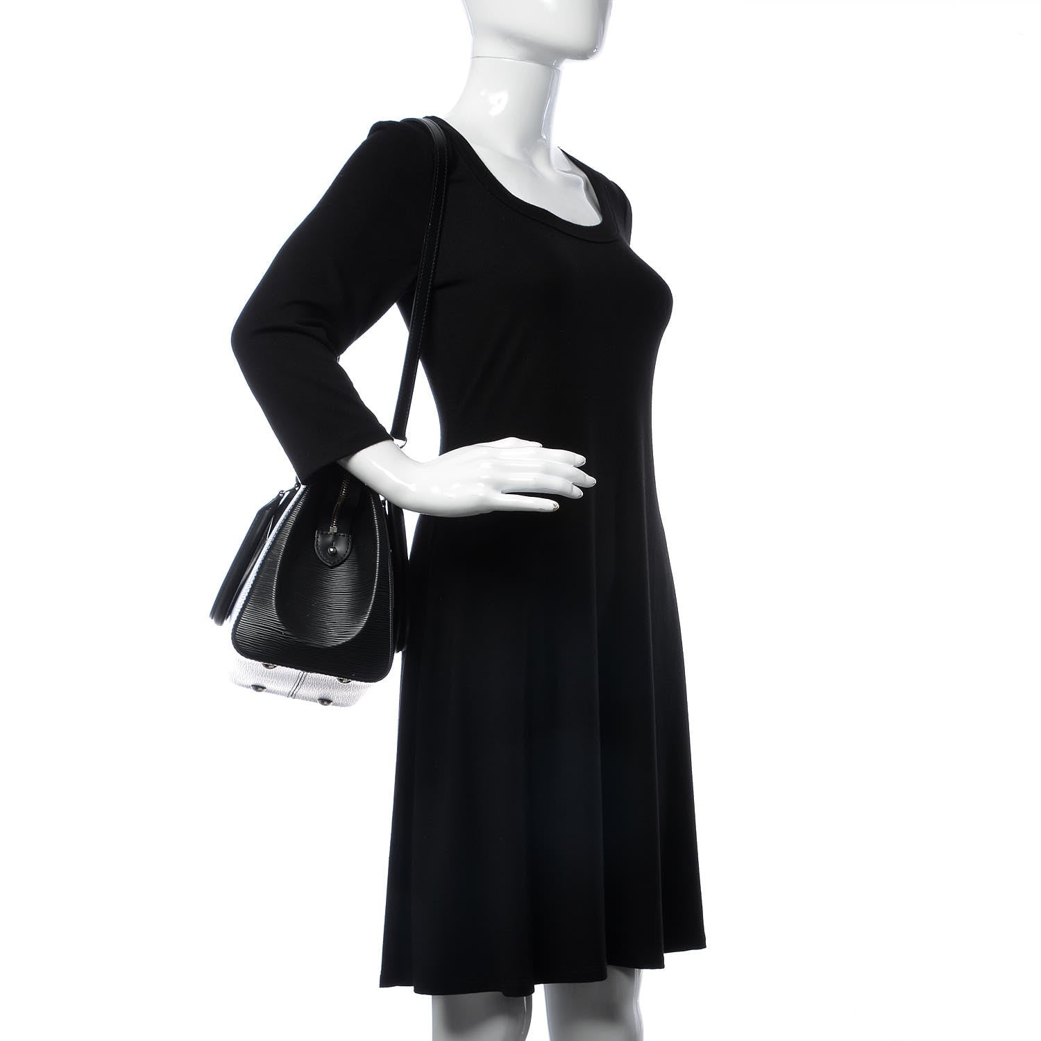 Louis Vuitton Epi Soufflot MM Black 2 of 8