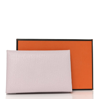 Hermes Chevre Mysore Calvi Card Case Mauve Pale 8 of 8
