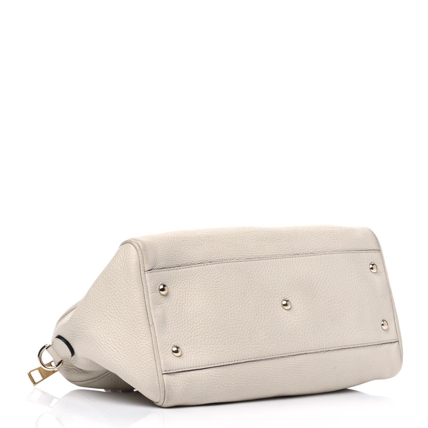 Gucci Calfskin Bamboo Medium Shopper Boston Mystic White 3 of 25