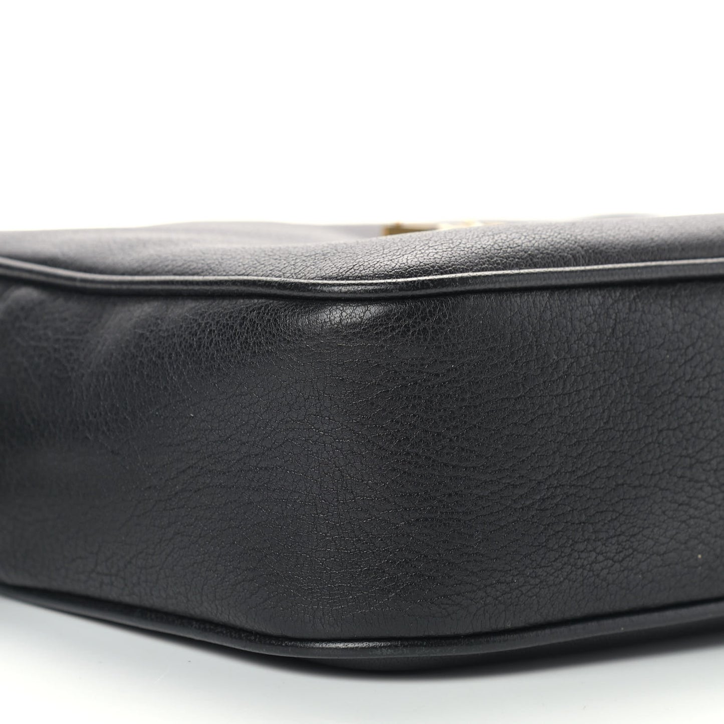 Lambskin Monogram Small Lou Camera Bag Black