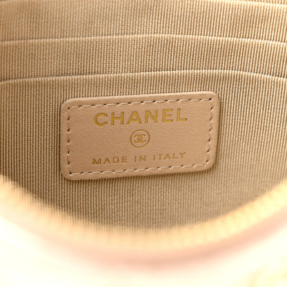 Chanel Metallic Lambskin Quilted Cosmetic Case Gold 6 of 8