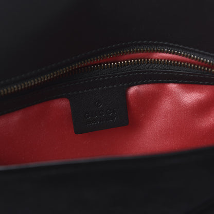 Gucci Velvet Matelasse Small GG Marmont Shoulder Bag Black 8 of 10