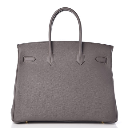Hermes Togo Birkin 35 Etain 4 of 37