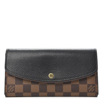 Louis Vuitton Damier Ebene Normandy Wallet Black 1 of 7