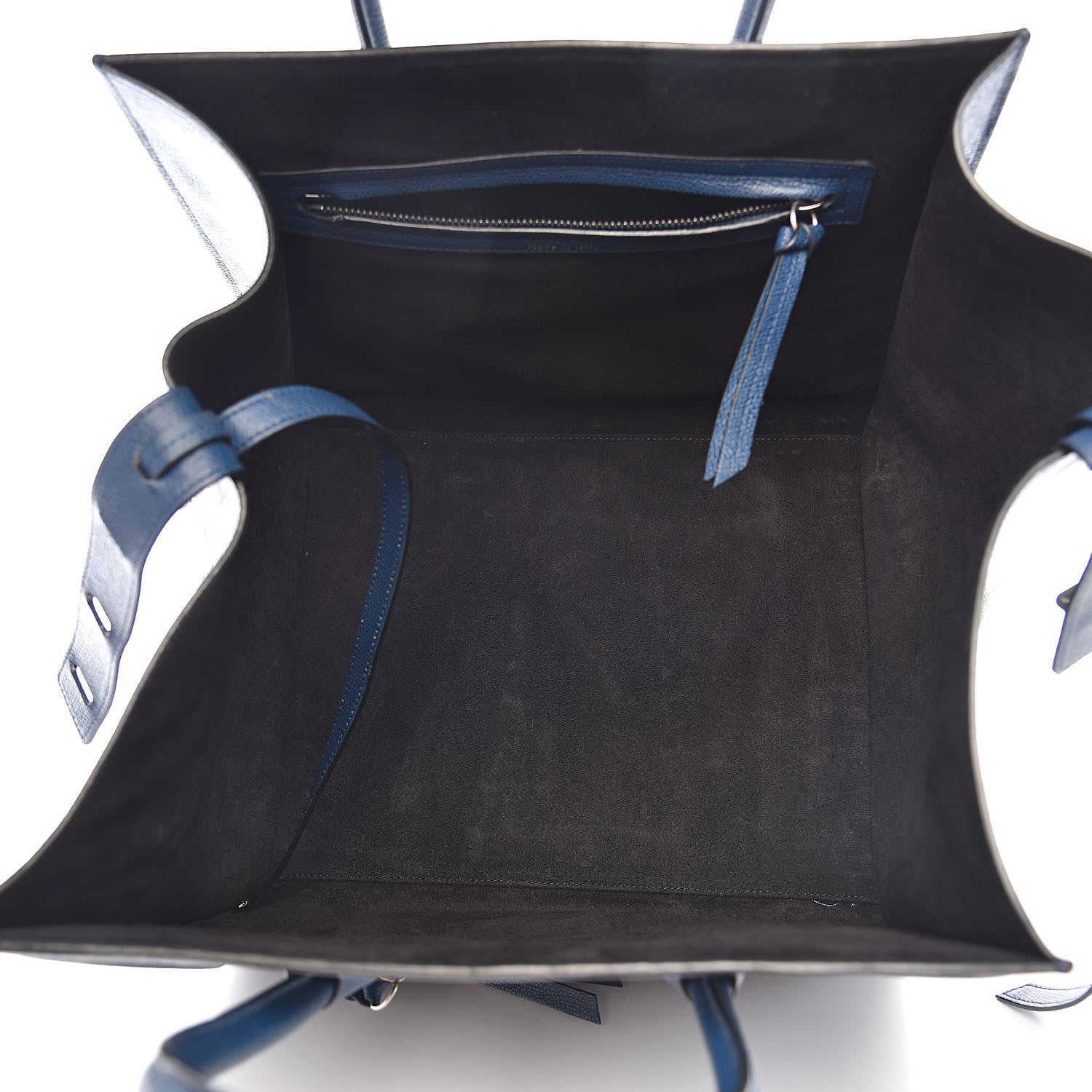 Celine Grained Calfskin Medium Phantom Luggage Deepsea 5 of 13