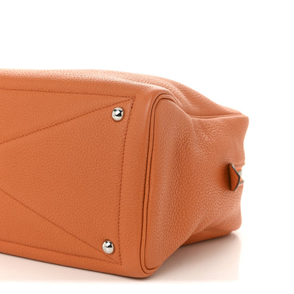 Hermes Taurillon Clemence Victoria II 35 Orange 10 of 10