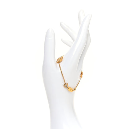 Chanel Crystal CC Chain Bracelet Gold 2 of 4