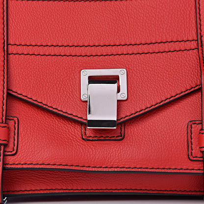 Proenza Schouler Grained Calfskin Medium PS1 Plus Satchel Cardinal 9 of 11