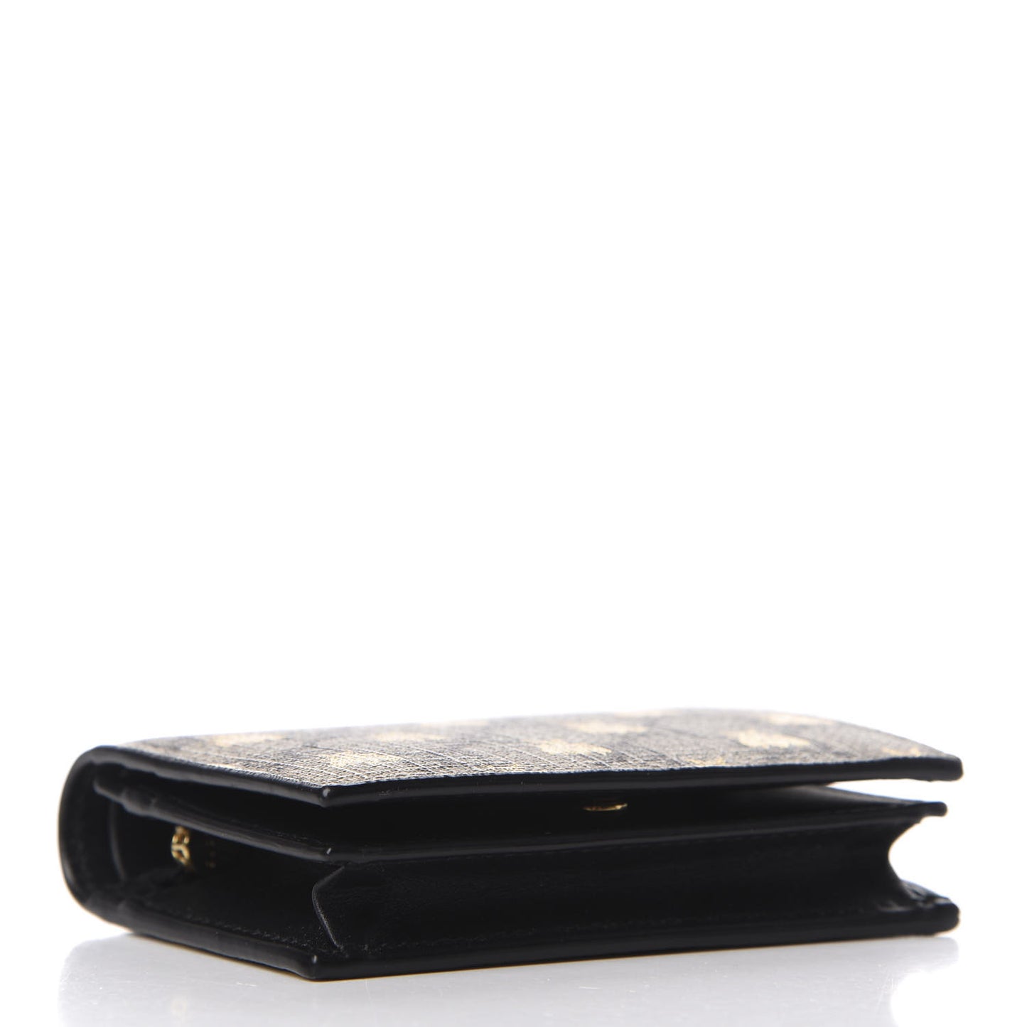GG Supreme Monogram Bee Print Card Case