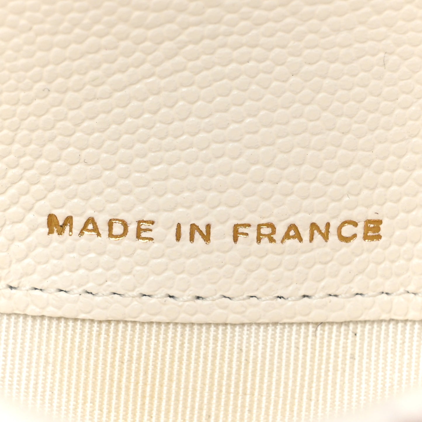 Caviar Quilted Mini Chain Belt Bag White