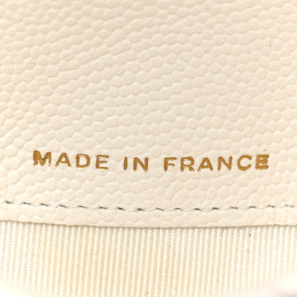 Chanel Caviar Quilted Mini Chain Belt Bag White 5 of 8
