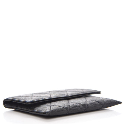 Chanel Caviar Quilted Wallet On Removable Chain Insert Black 4 of 7