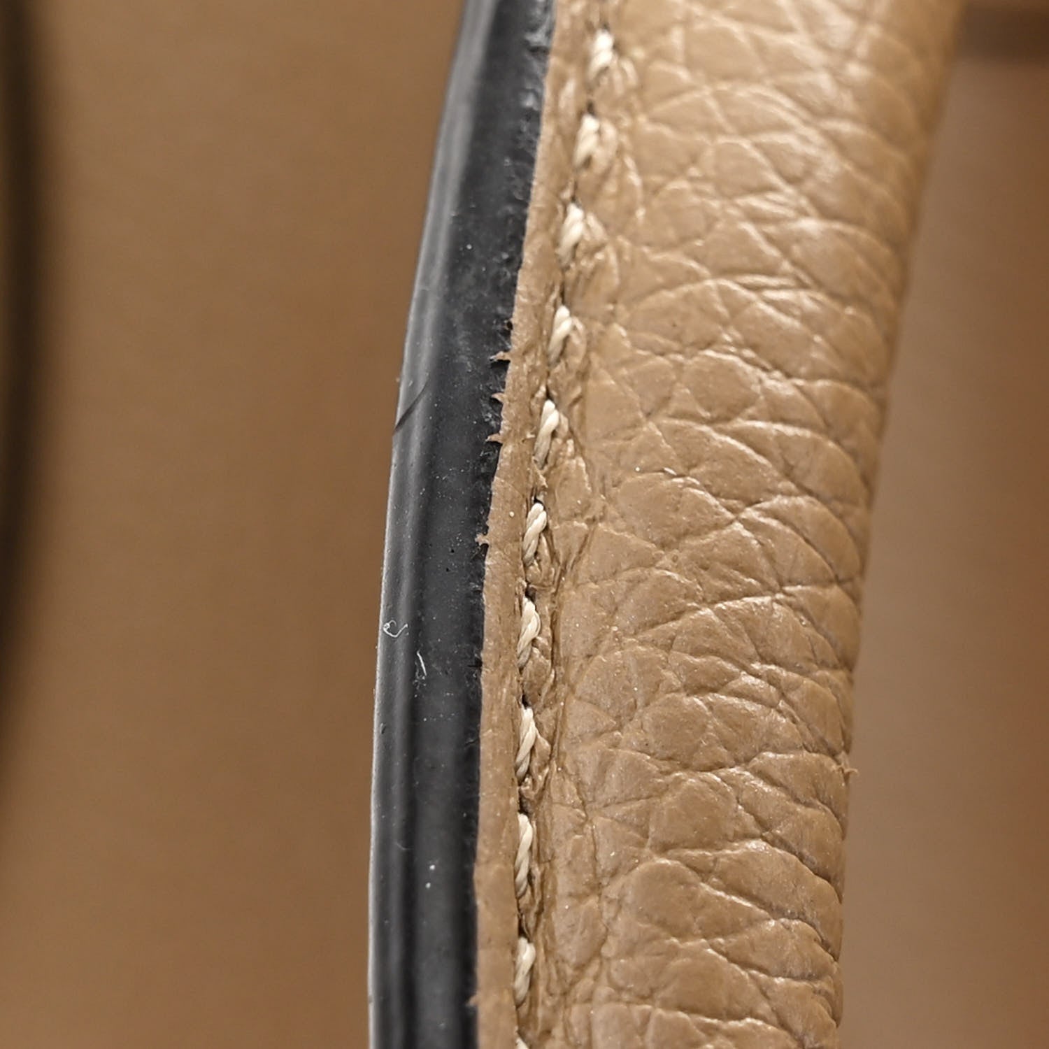Celine Drummed Calfskin Micro Luggage Dune 14 of 15