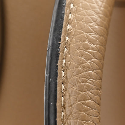 Celine Drummed Calfskin Micro Luggage Dune 14 of 15