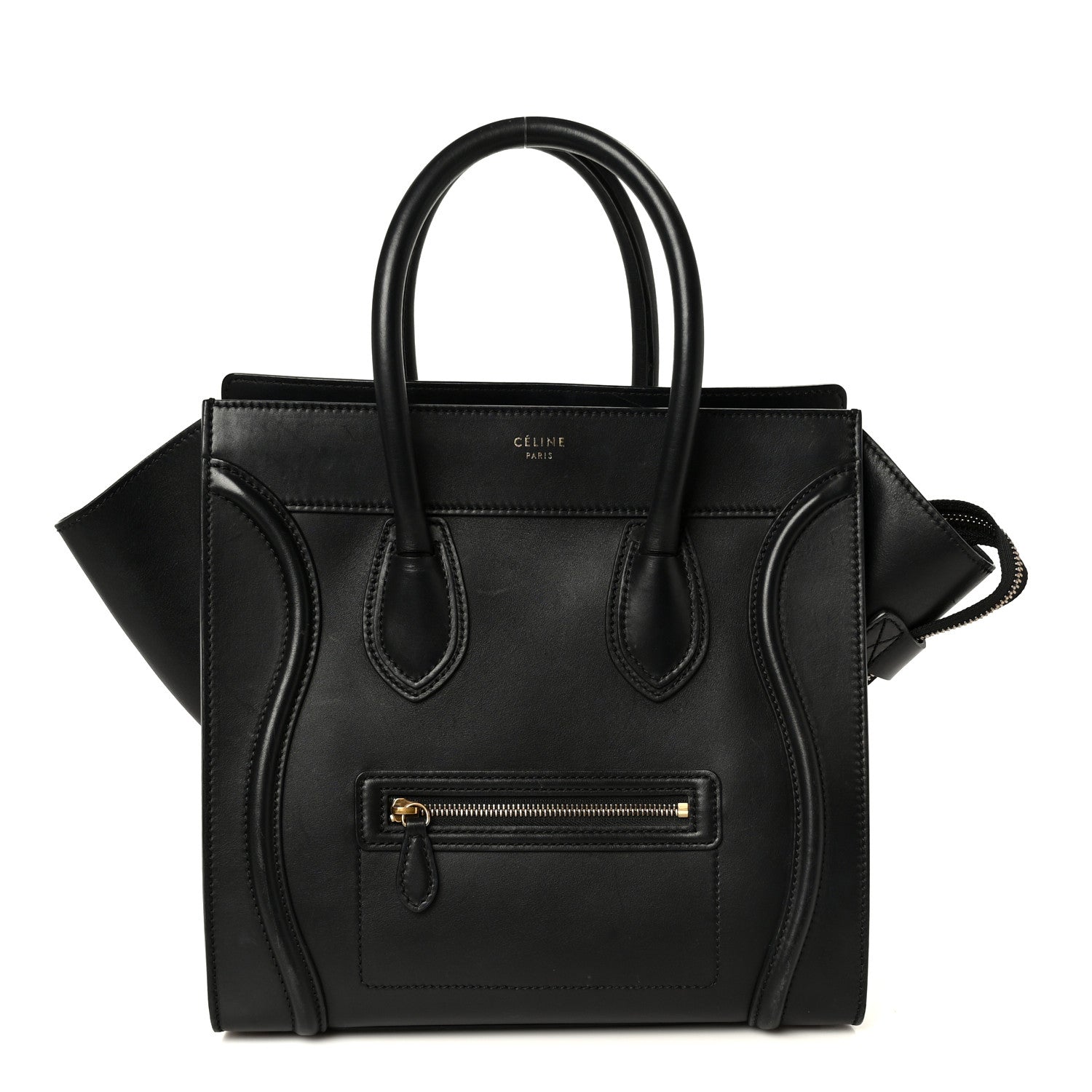 Celine Smooth Calfskin Mini Luggage Black 1 of 11