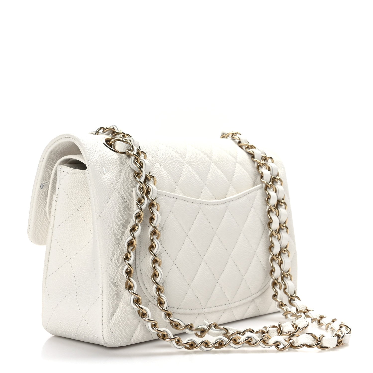 Chanel Caviar Quilted Small Double Flap White 3 of 10