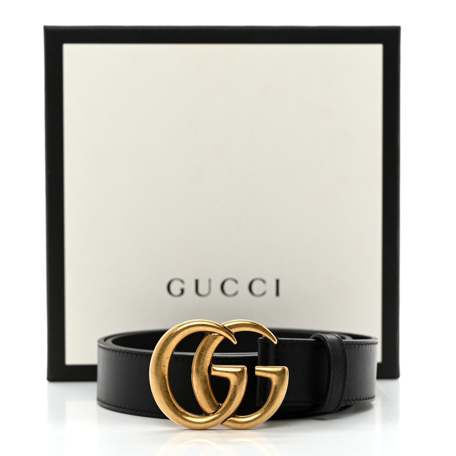 Gucci Calfskin Double G 30mm Belt 85 34 Black 6 of 6