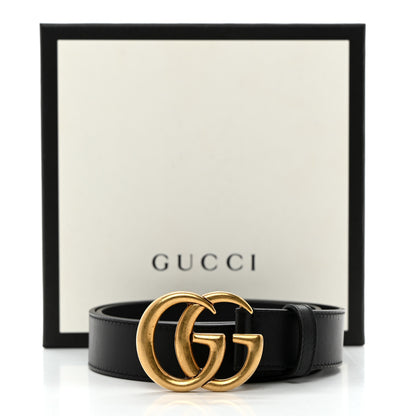 Gucci Calfskin Double G 30mm Belt 85 34 Black 6 of 6