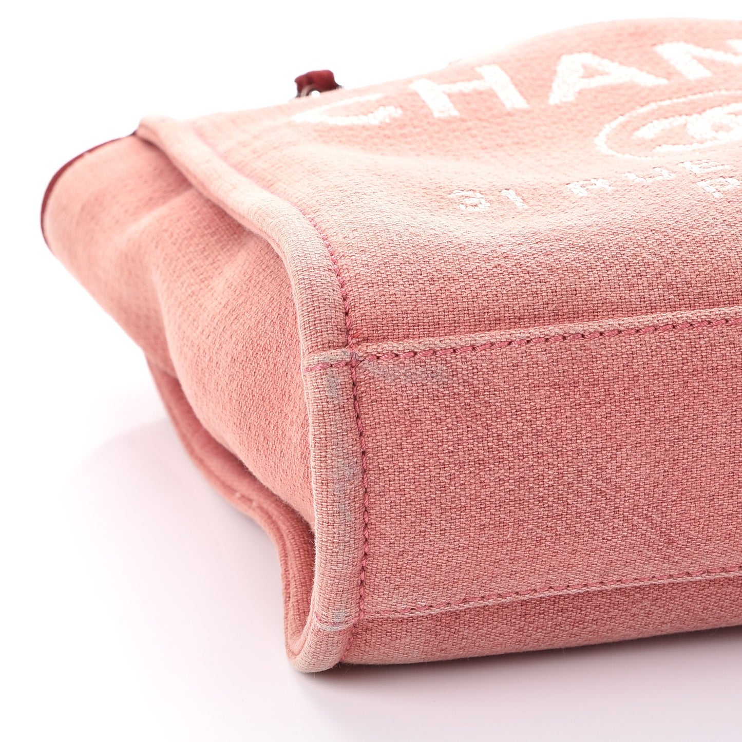 Canvas Mini Deauville Tote Red