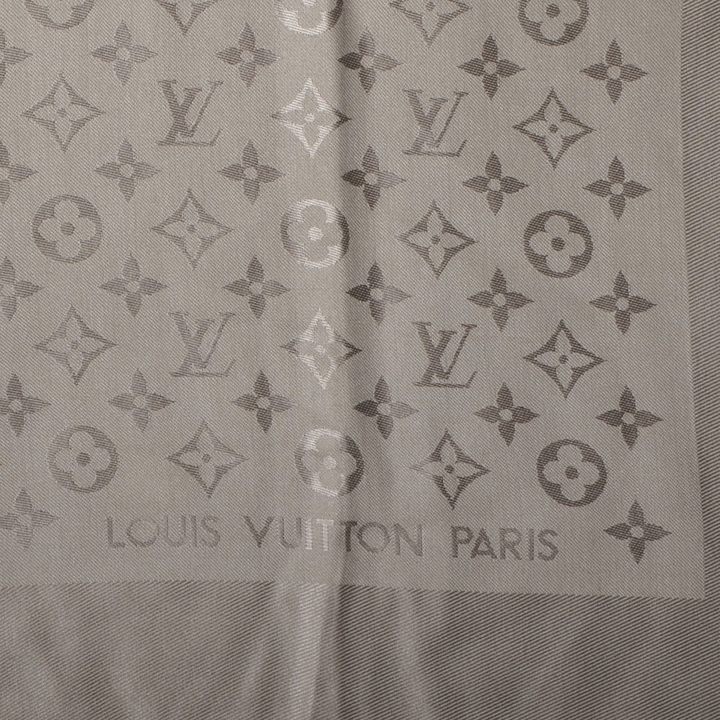 Silk Wool Monogram Shawl Verone
