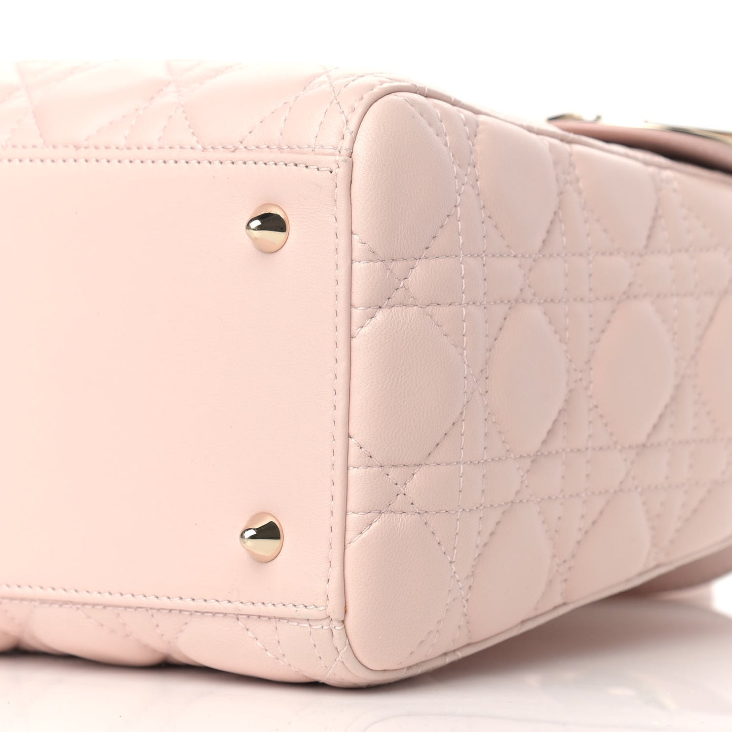 Lambskin Cannage Medium Lady Dior Light Pink
