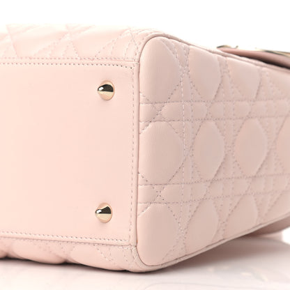 Christian Dior Lambskin Cannage Medium Lady Dior Light Pink 9 of 10