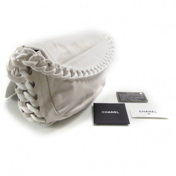 Chanel Leather Modern Chain Flap White 3 of 13