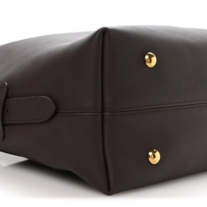 Louis Vuitton Grained Calfskin Low Key Hobo MM Chocolate 8 of 10