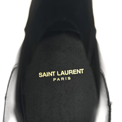Saint Laurent Calfskin Mens Wyatt Chelsea Boots 45.5 Black 7 of 7