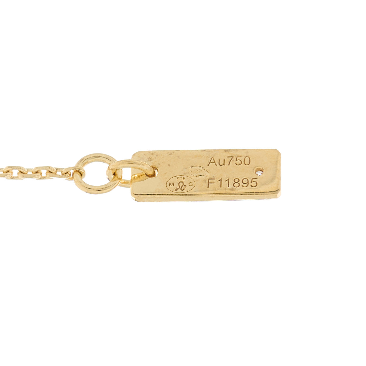 Messika 18K Yellow Gold Diamond LM Move Uno Pave Pendant Necklace 4 of 6