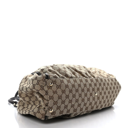 Gucci Monogram Large D Gold Hobo Dark Brown 4 of 9