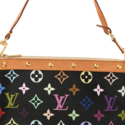 Louis Vuitton Monogram Multicolor Pochette Accessories Black 9 of 11