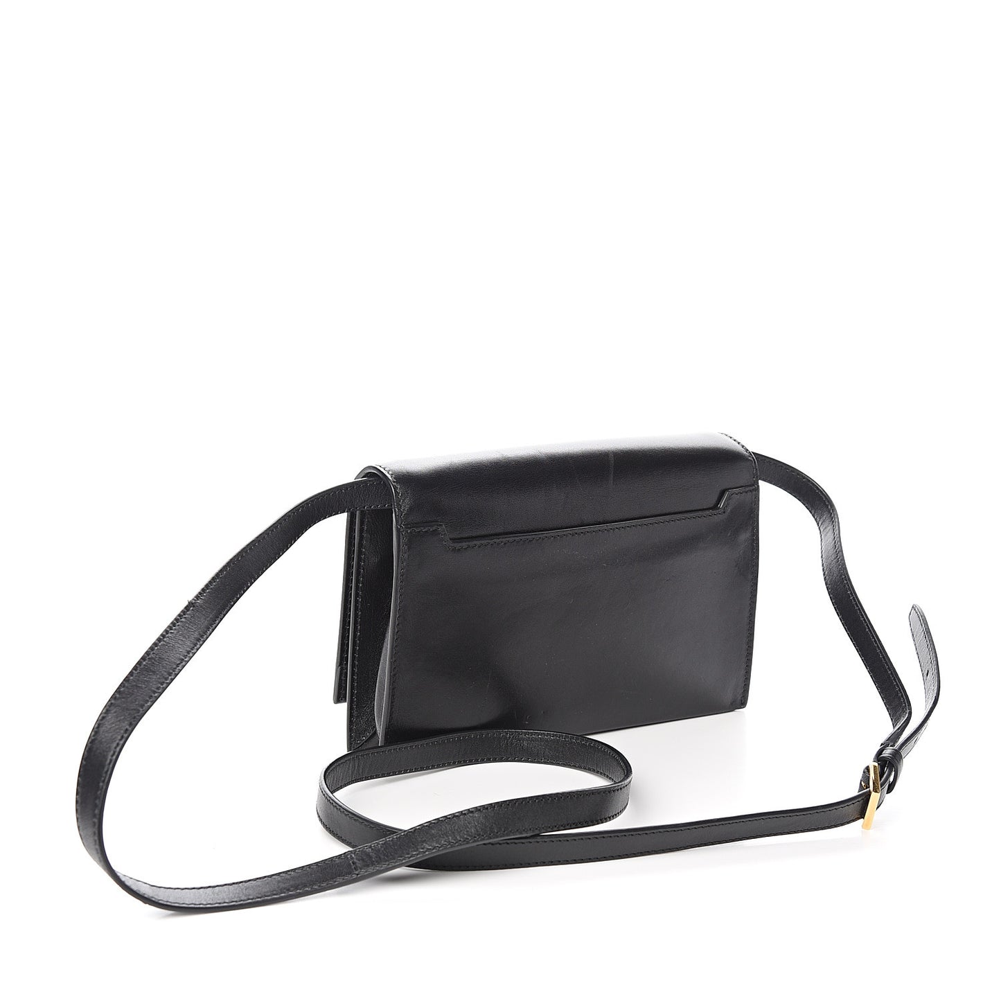 Calfskin Icon Shoulder Bag Black