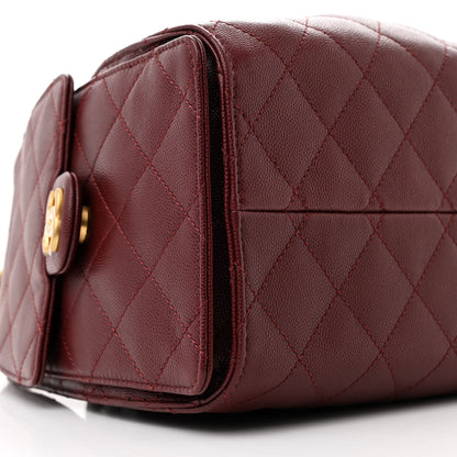 Chanel Caviar Quilted Small Chanel 25 Handbag Burgundy 9 of 11