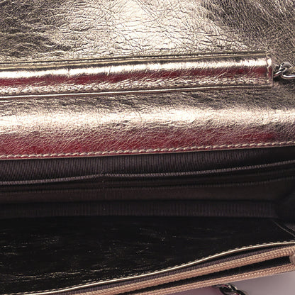 Chanel Metallic Aged Calfskin Quilted Reissue Wallet On Chain WOC Bronze 5 of 9